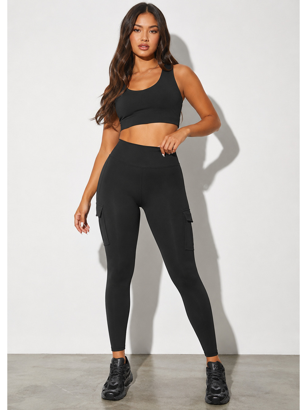 Avanova Black Cargo Leggings